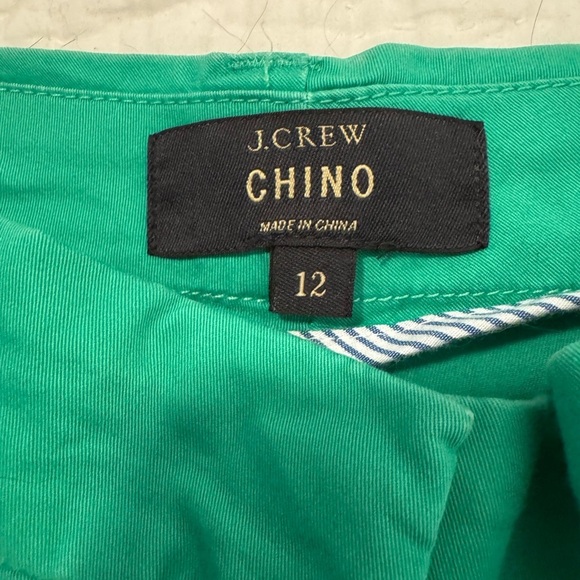 J. Crew Chino Shorts Green. Size 12 6” - Picture 4 of 7